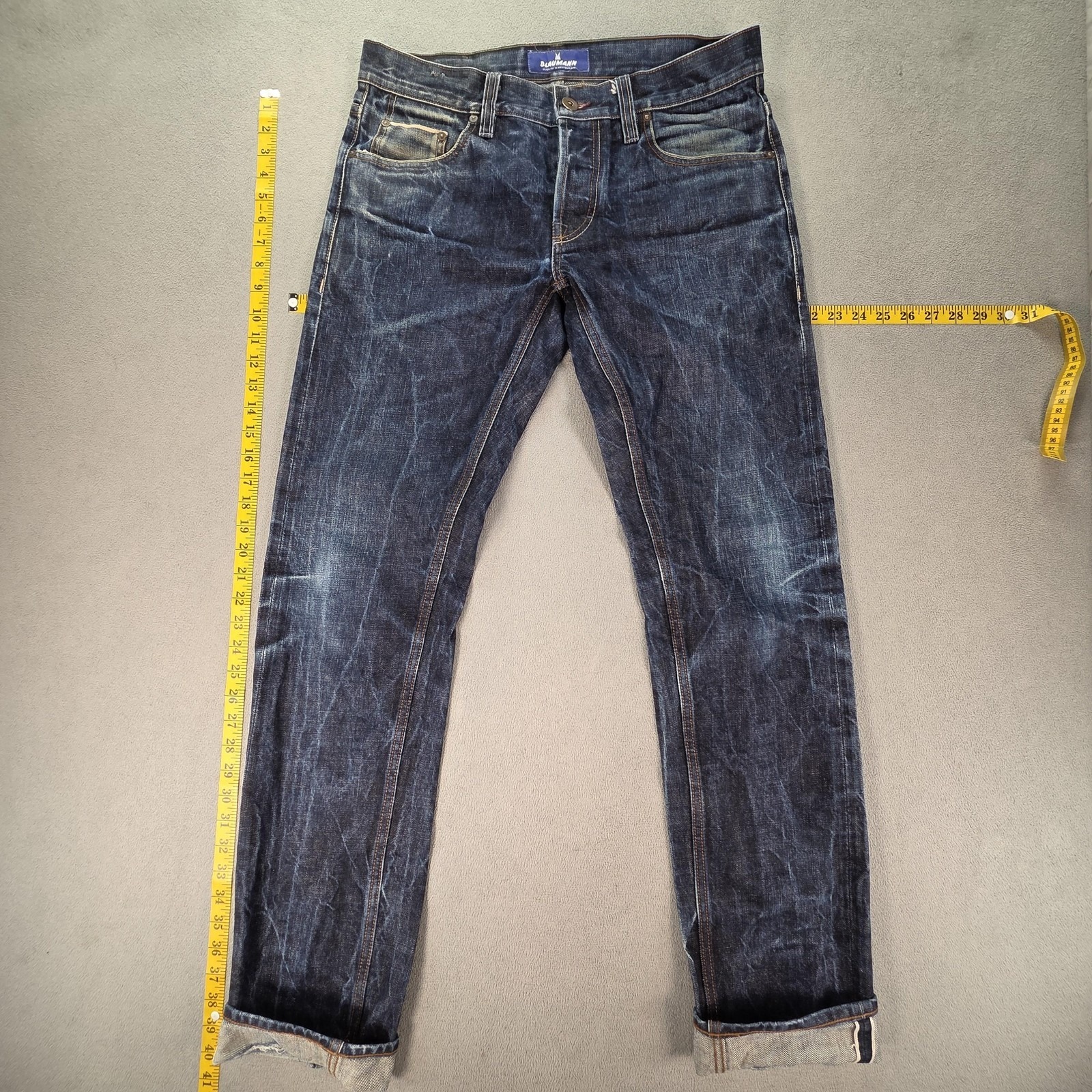 Blaumann Schmaler Jeans Mens 31x32 Dark Wash Blue Slim Tapered Series 32 Germany